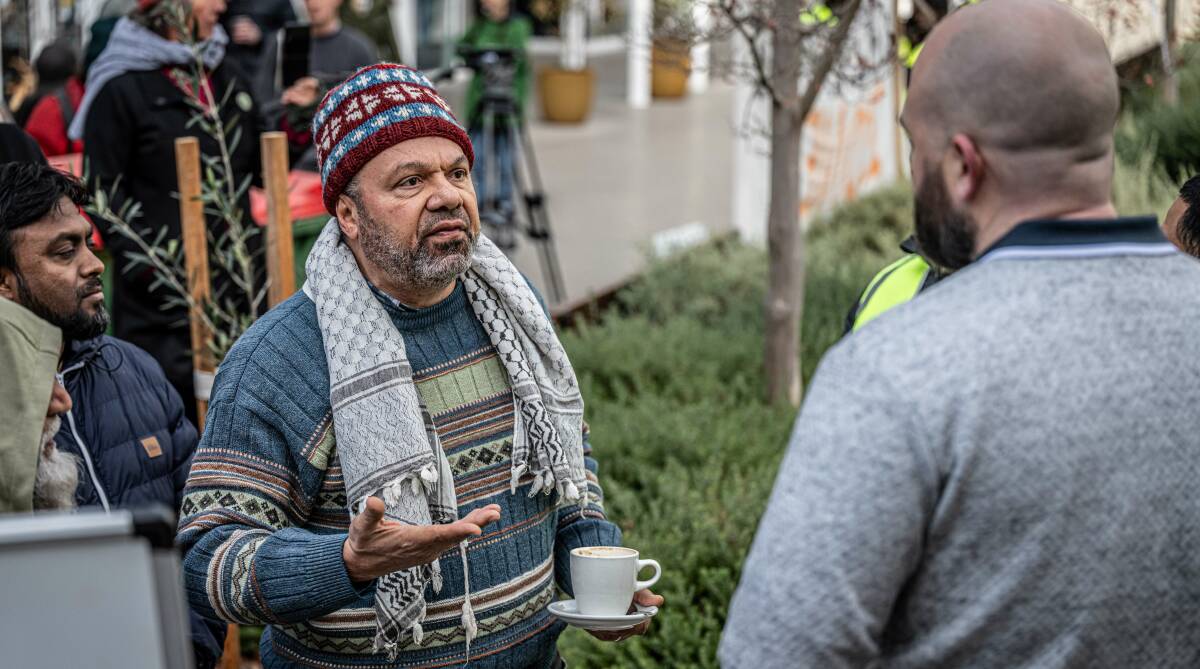 Canberra Muslims for Palestine convener Emad Soliman on campus. Picture by Karleen Minney