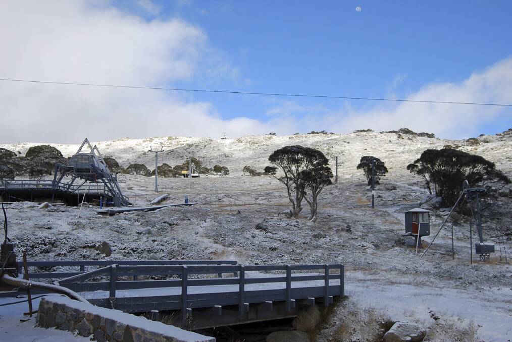 Snow is beginning to fall at the resort, and the season starts next month. Picture supplied